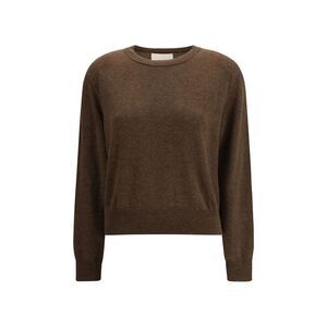 Lisa Yang Brown Fleece Wool Women's Sweatshirt